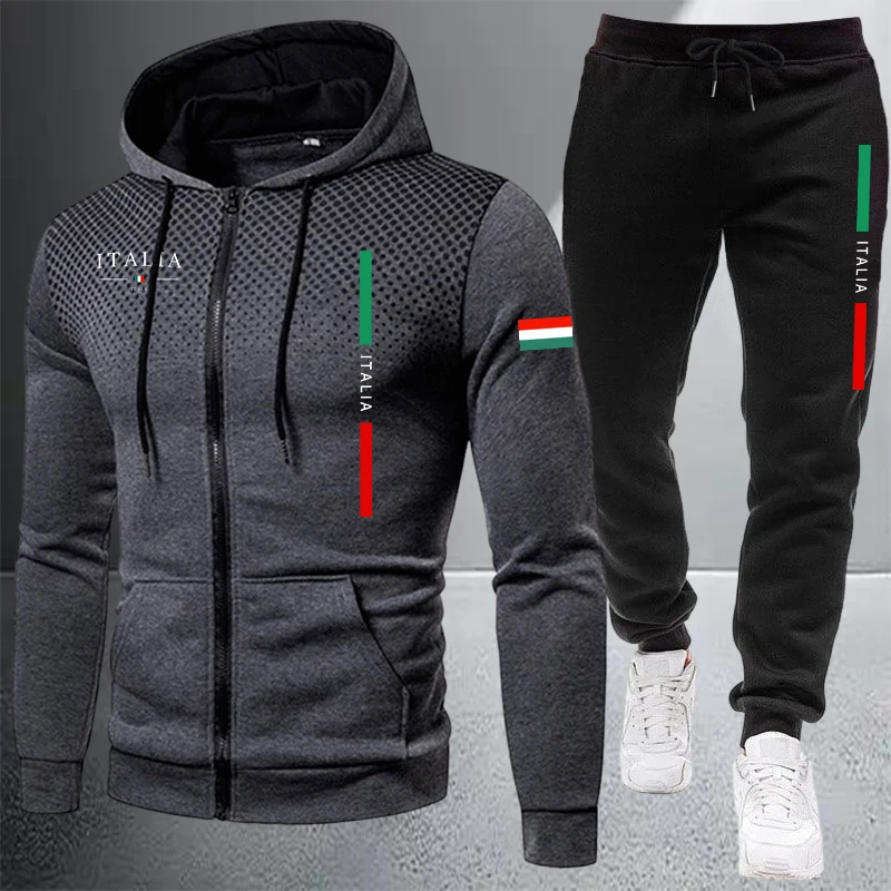 Winter Clothing Outdoor - 남성용 운동복 캐주얼 지퍼 후드 스웨트셔츠