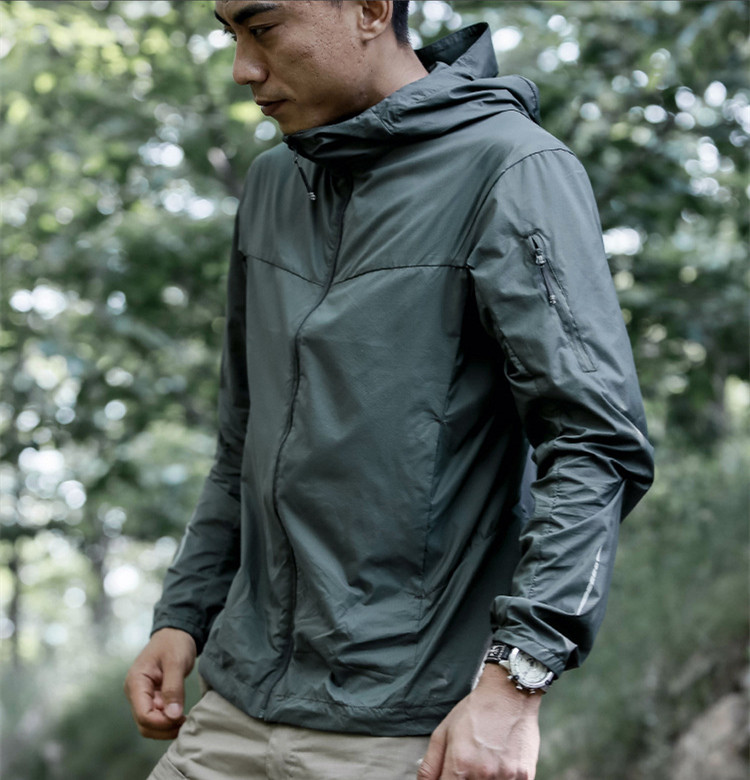 Windproof Jacket Softshell - FSTAR-남성용 통기성 자외선 차단 의류, 전술