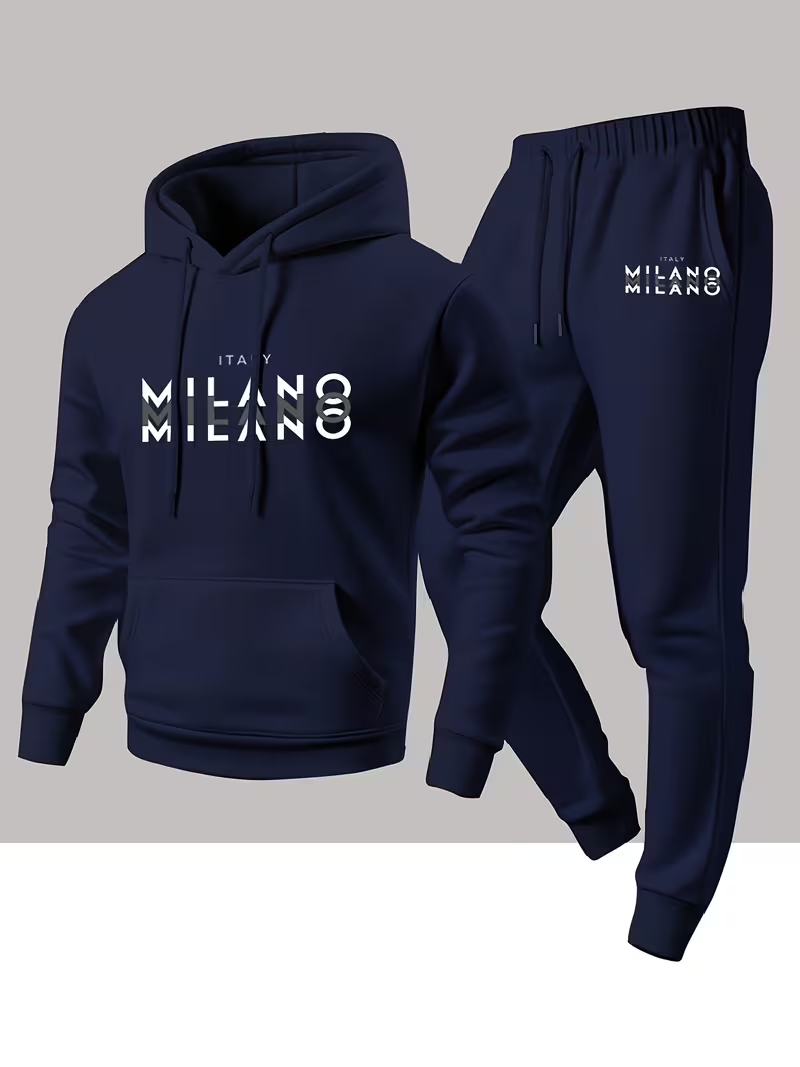 Winter Clothing Outdoor - 남성용 인기 패션 레터 프린트 세트