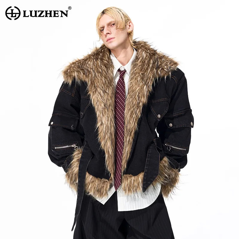 Winter Clothing Clearance - 루젠 패션 개성있는 인조 모피 스플라이싱