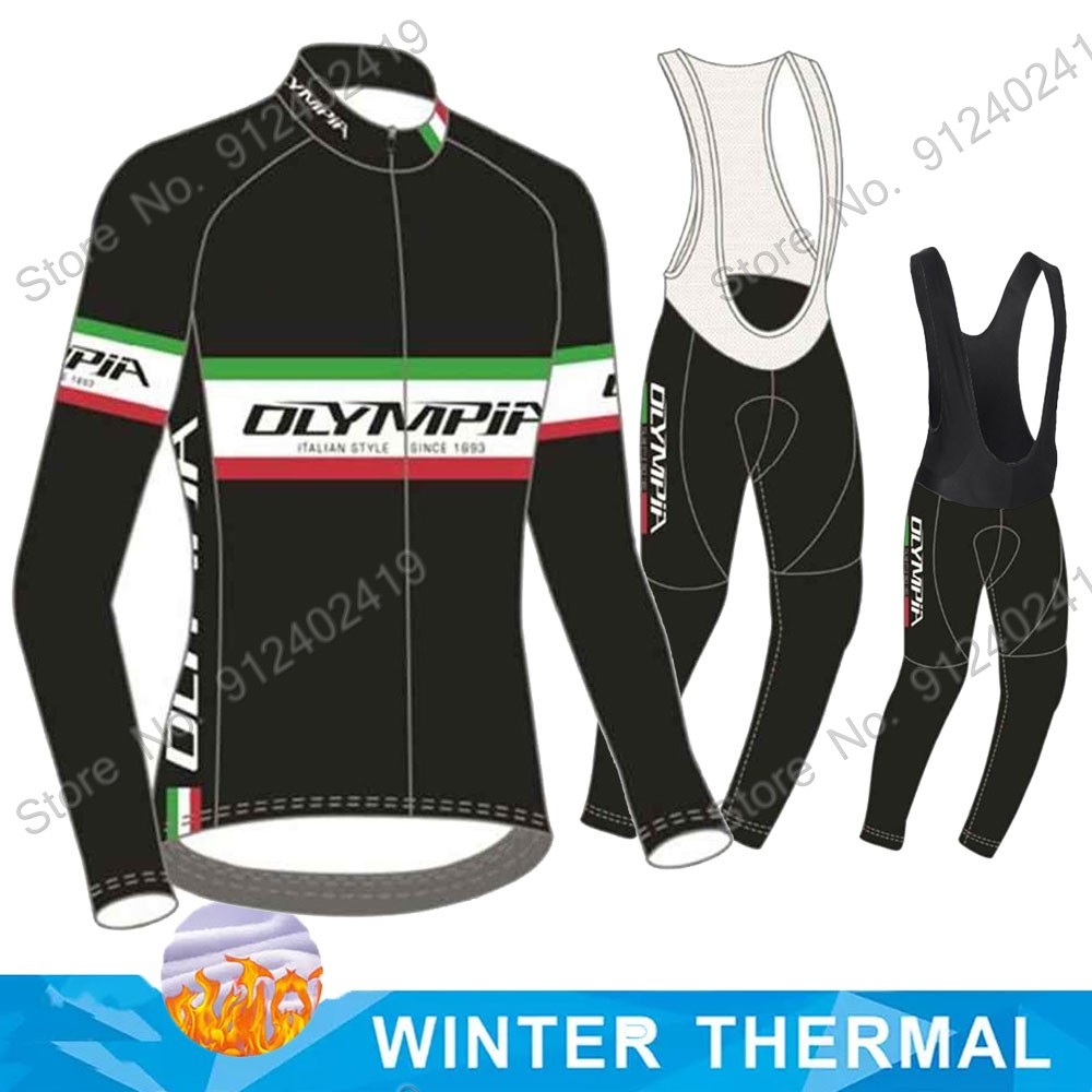 Winter Clothing For Men - Maglia Ciclismo 2023 Olympia 이탈리아 팀