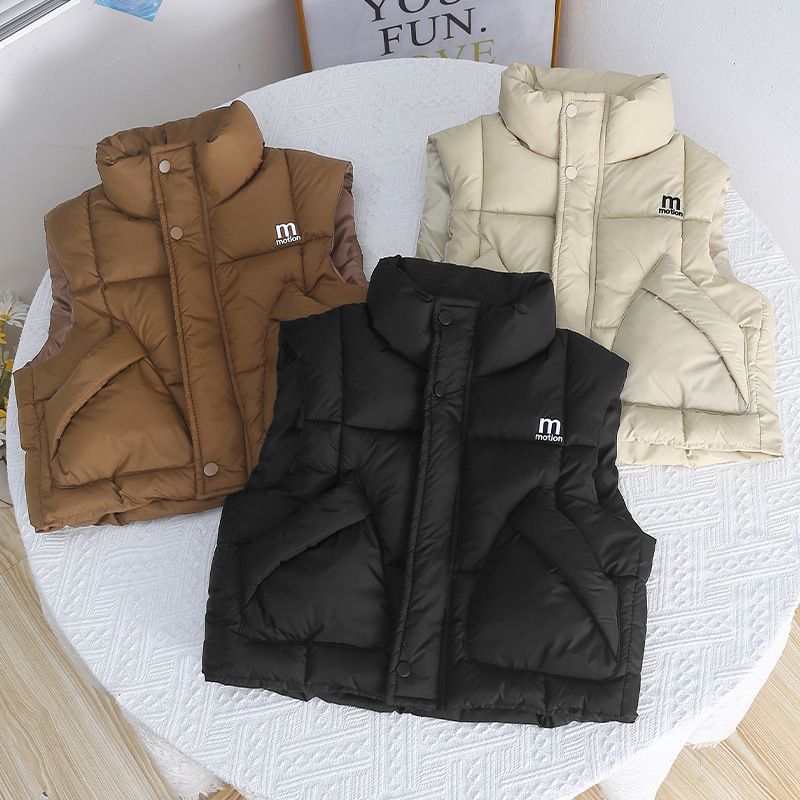 Winter Clothing Activity - 여아 조끼 2025 가을 겨울 아동용