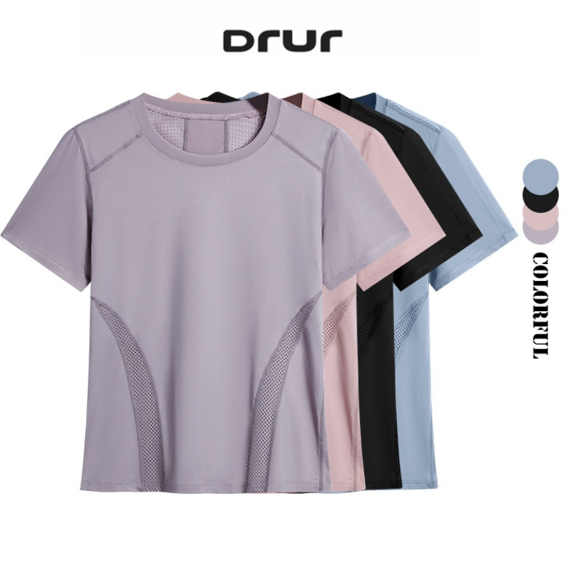Winter Clothing Clearance - DRUR 여름 경량 러닝 티셔츠 여성용