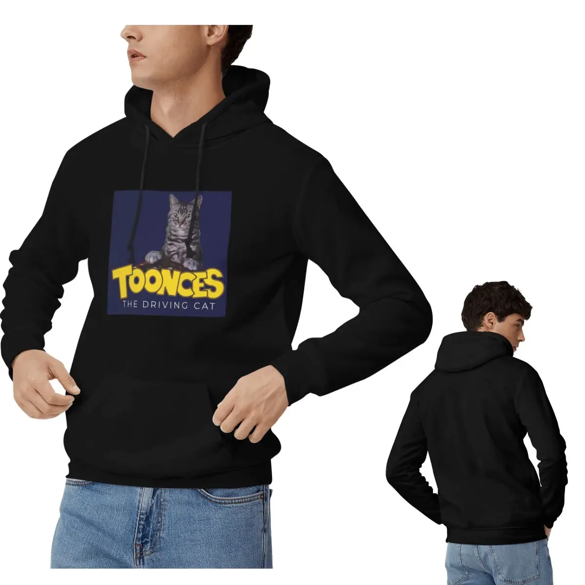 Winter Clothing Drive - Toonces The Driving Cat 후드티 남성