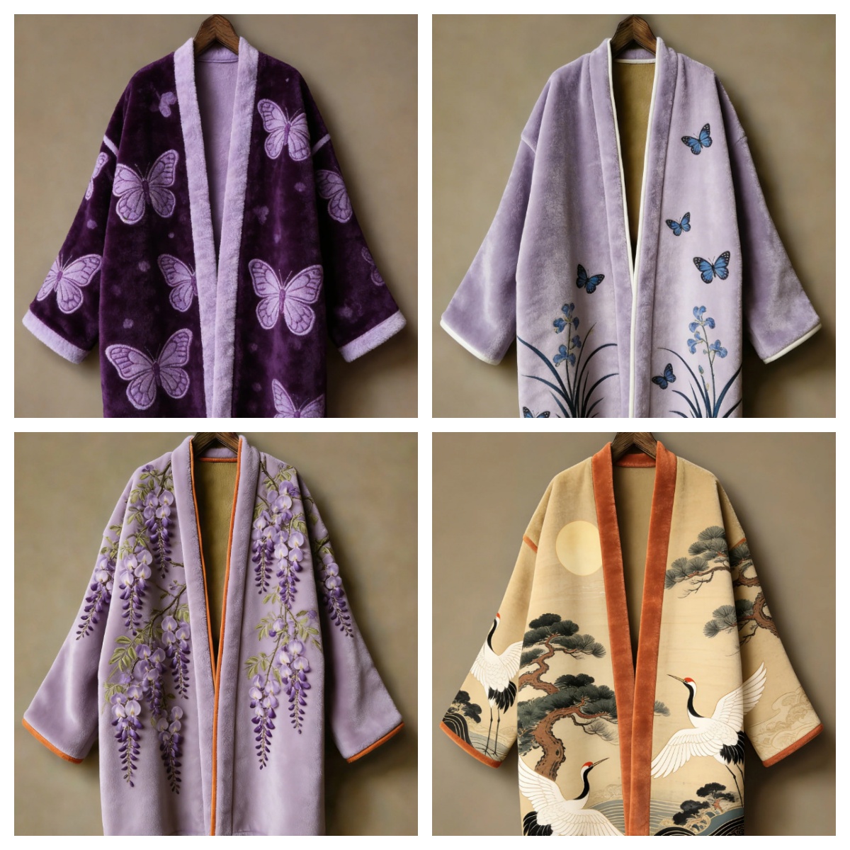 Traditional Winter Japanese Clothing - 일본식 기모노 하오리 유카타 사무라이 남녀공용