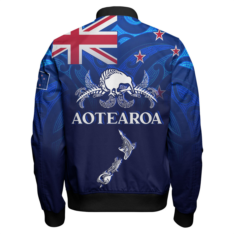 Winter Clothing New Zealand - 빈티지 3D 프린팅 마오리 문신 재킷,
