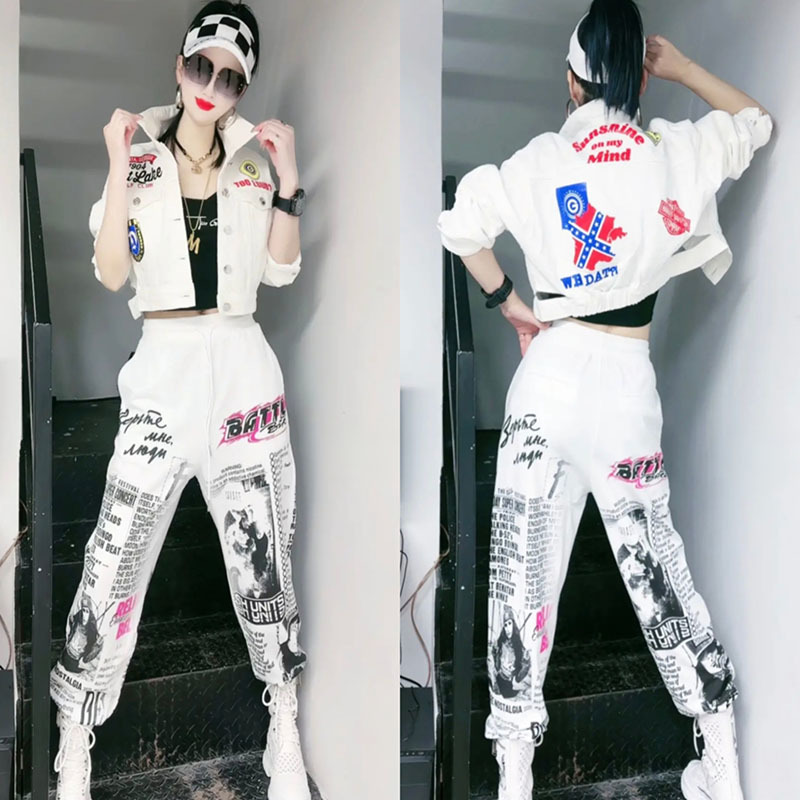 Winter Clothing Clearance - 여성용 캐주얼 바지 투피스 세트, 그래피티