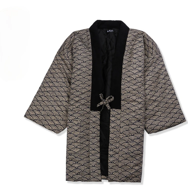 Traditional Winter Japanese Clothing - Hanten Jacket 남성 패딩 코튼 겨울