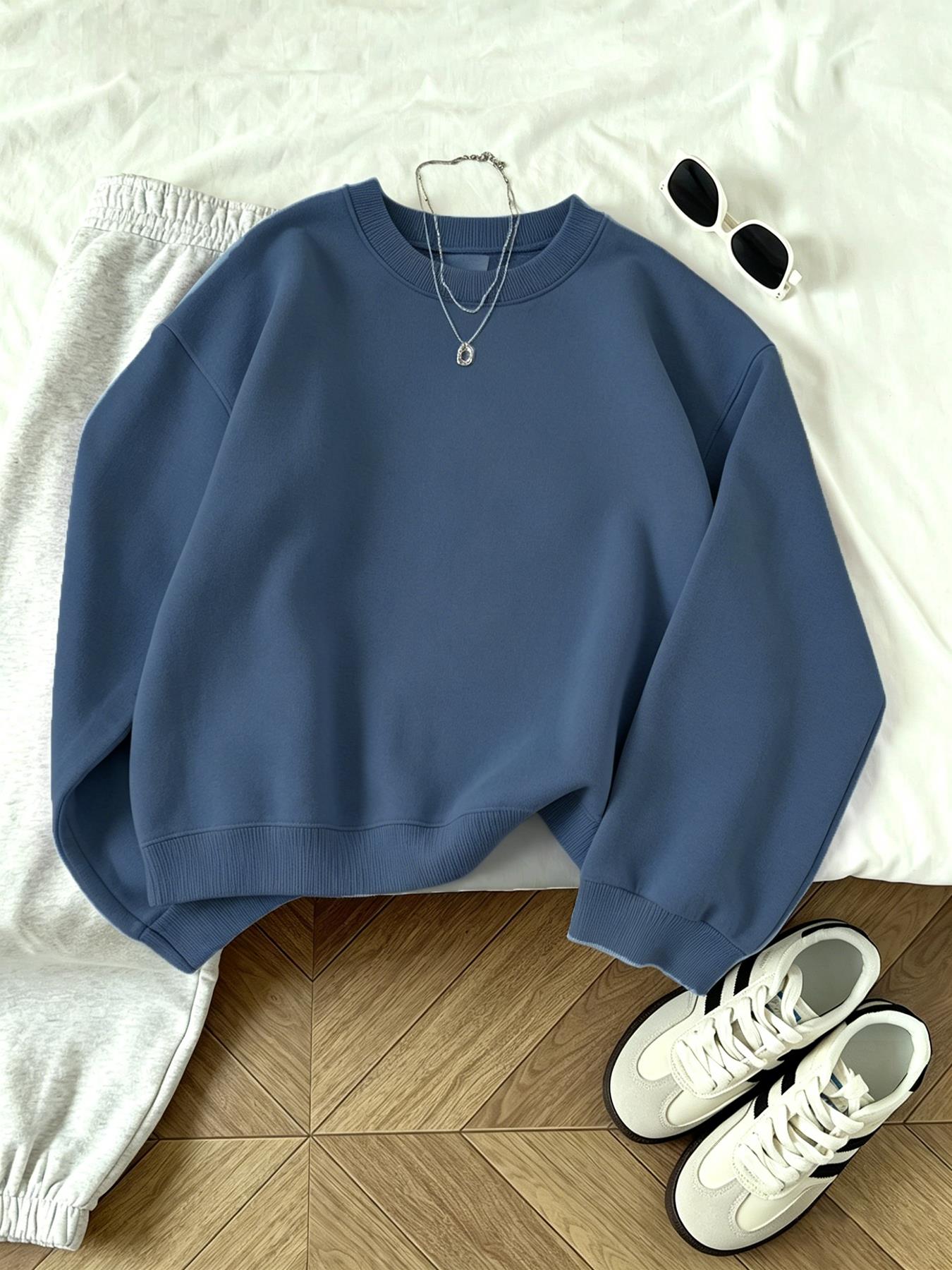 클리어런스 세일 중 여성용 캐주얼 O넥 스웨트셔츠 신상 - Winter Clothing On Sale Women'S 리뷰 및 가격