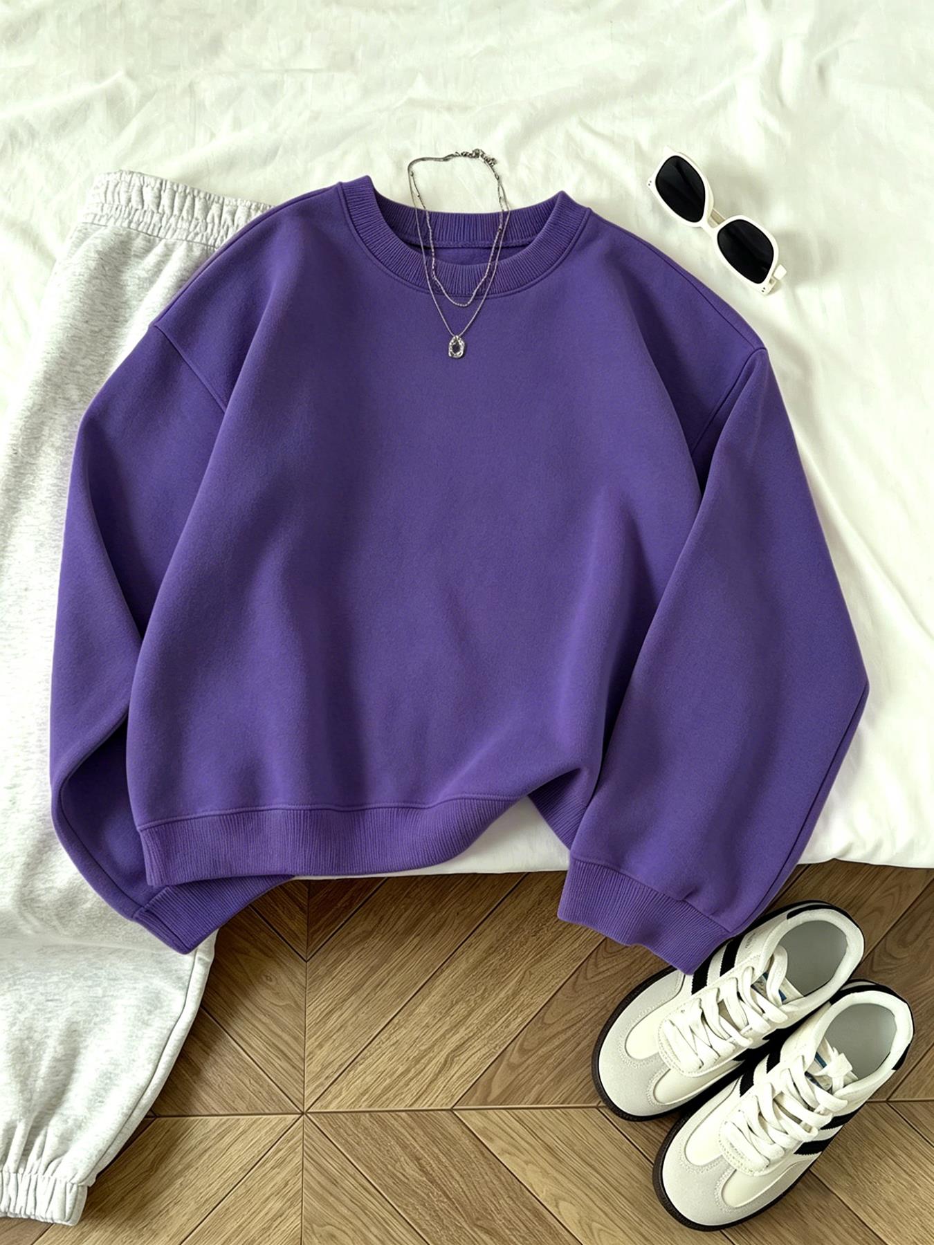 클리어런스 세일 중 여성용 캐주얼 O넥 스웨트셔츠 신상 - Winter Clothing On Sale Women'S 리뷰 및 가격
