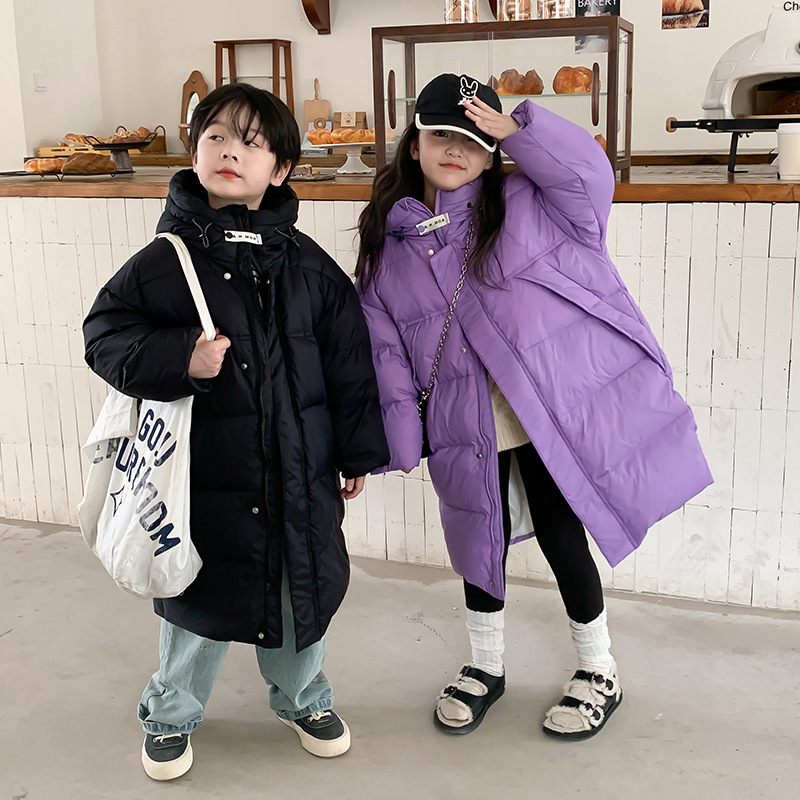 아동용 무릎 위 두꺼운 중간 길이 다운 재킷 2025  - Winter Clothing Activity 리뷰 및 가격
