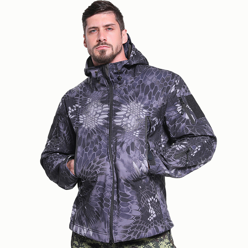 야외 활동 남성용 루즈핏 전술 후드 재킷, 겨드랑이 지 - Windproof Jacket Softshell 리뷰 및 가격