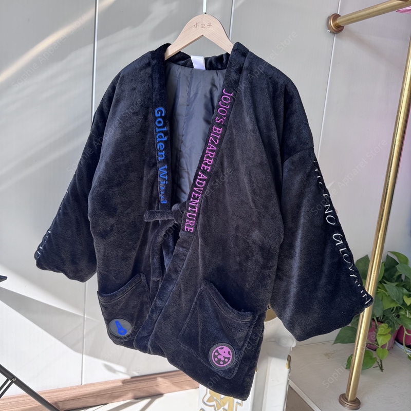 겨울 일본 애니메이션 한텐 자켓 자수 플란넬 기모노 여 - Traditional Winter Japanese Clothing 리뷰 및 가격