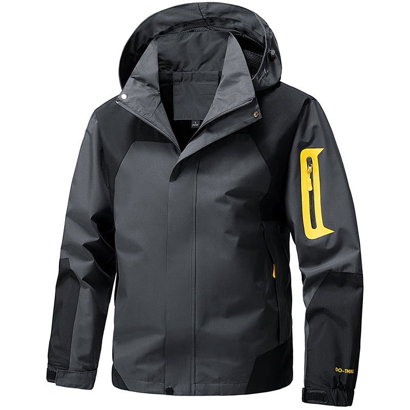 소프트쉘 아웃도어 자켓 남성용 지퍼업 후드 방수 자켓  - Windproof Jacket Softshell 리뷰 및 가격