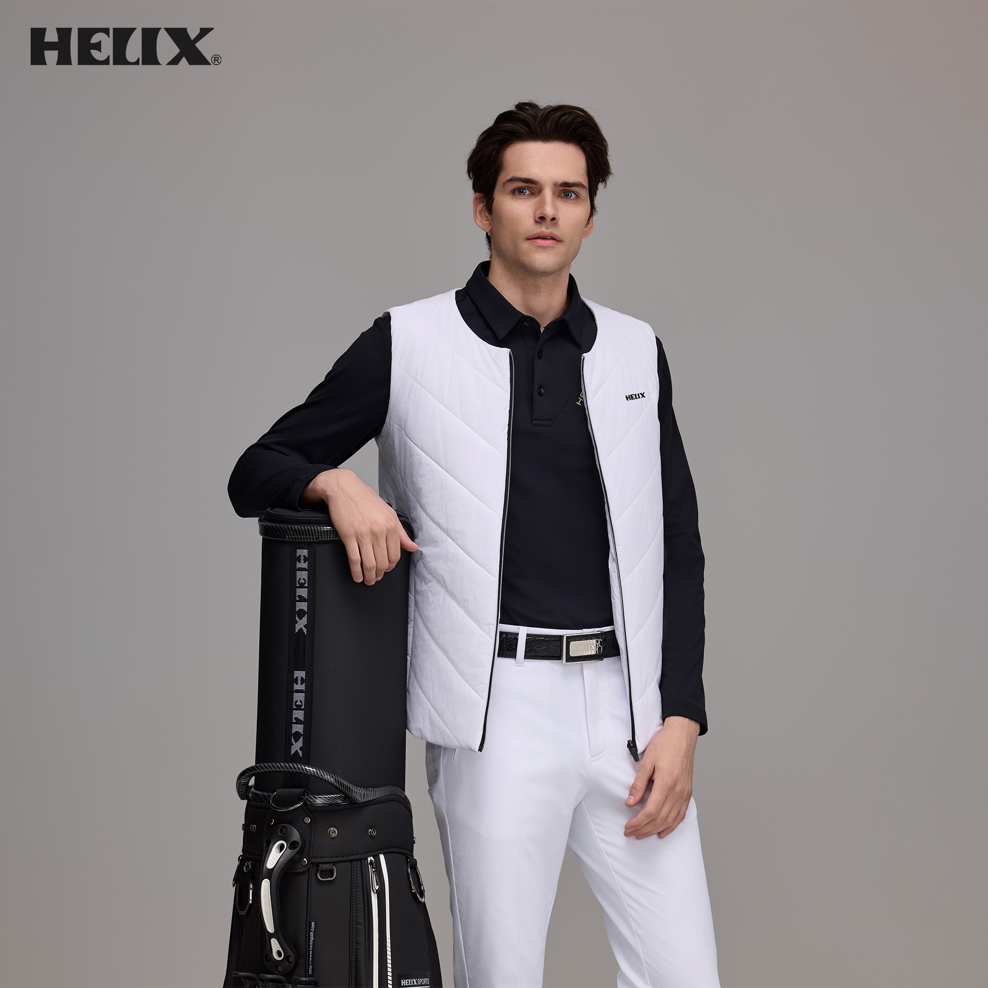 HELIX 골프 의류 남성용 긴팔 폴로 셔츠 가을, 겨 - Winter Sun Clothing 리뷰 및 가격