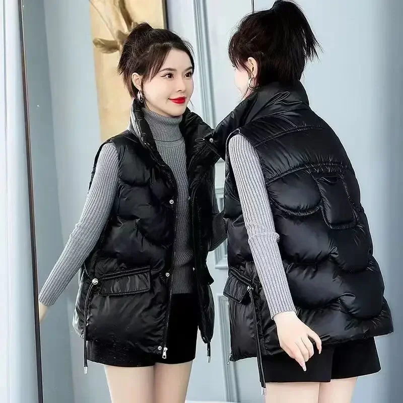여성용 다운 조끼, 하프 퀼트, 루즈한 짧은 겨울 의류 - Winter Clothing On Sale Women'S 리뷰 및 가격