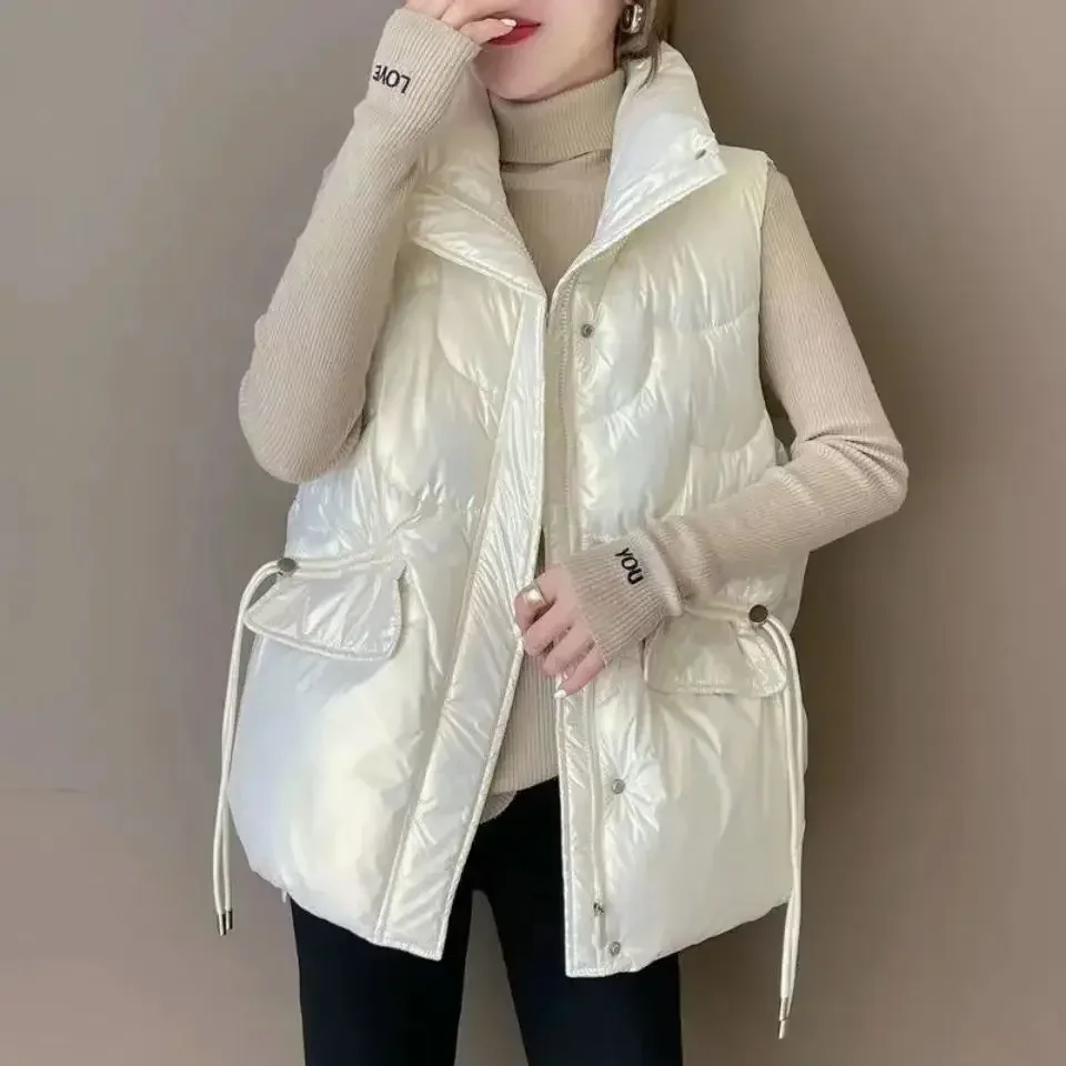 여성용 다운 조끼, 하프 퀼트, 루즈한 짧은 겨울 의류 - Winter Clothing On Sale Women'S 리뷰 및 가격