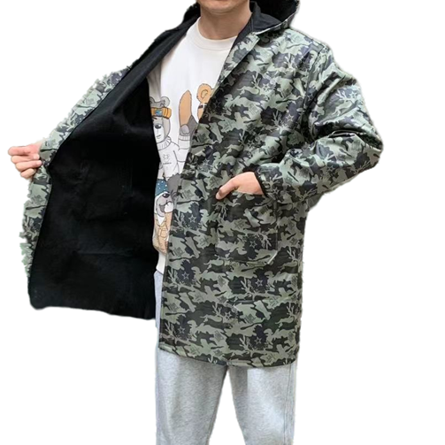 겨울 양털 안감 방수 작업복 방진 긴팔 후드형 기름 방 - Winter Clothing Outdoor 리뷰 및 가격