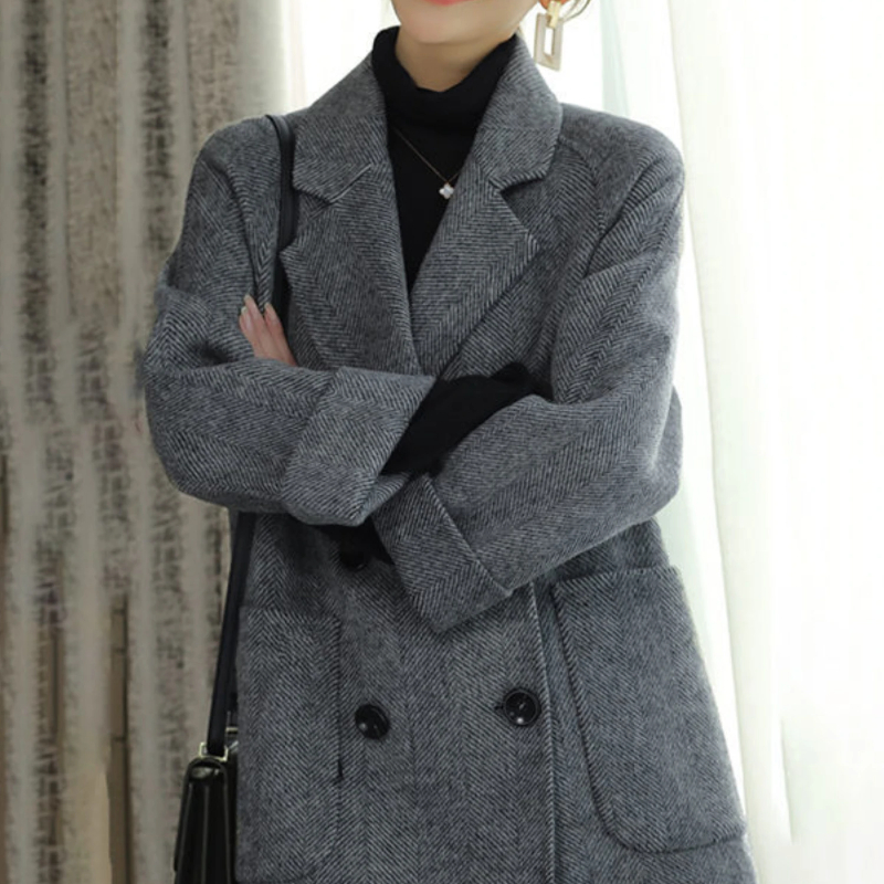 일반 더블 브레스티드 여성 트렌치 울 및 블렌드 코트, - Winter Clothing On Sale Women'S 리뷰 및 가격