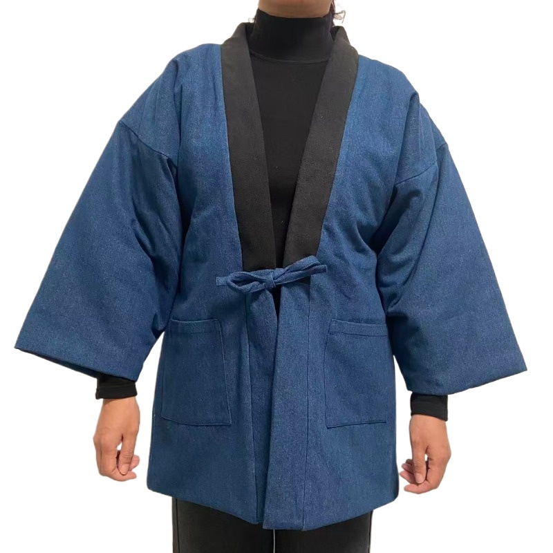 남녀 공용 데님 한텐 재킷 겨울 기모노 가디건 일본 스 - Traditional Winter Japanese Clothing 리뷰 및 가격