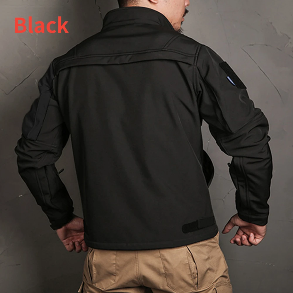 남성용 전술 세트 겨울 상어 피부 소프트 쉘 방풍 방수 - Windproof Jacket Softshell 리뷰 및 가격