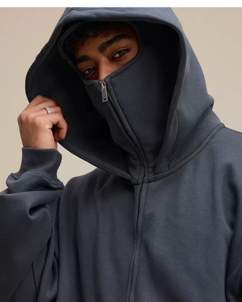 남성용 겨울 방풍 이중 모자 마스크 지퍼 디자인 후드  - Winter Clothing Activity 리뷰 및 가격