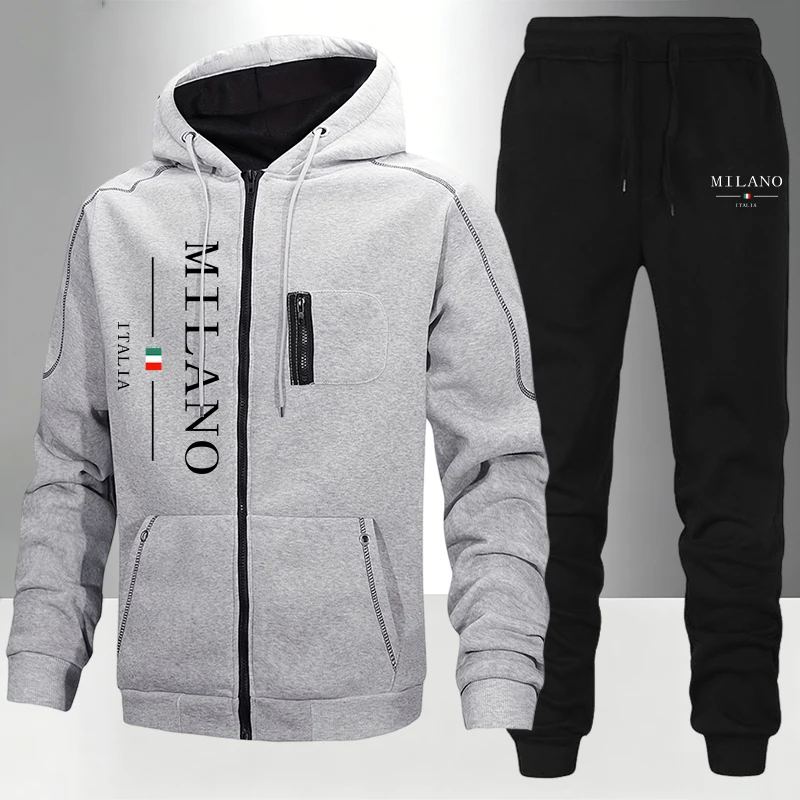 이탈리아 패션 남성 세트/코트/바지 가을 겨울 데일리  - Winter Clothing Outdoor 리뷰 및 가격